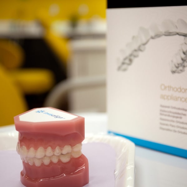 Invisalign model is on the table